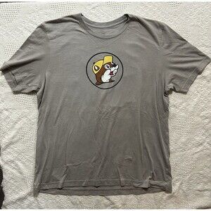 Men's Bucees T-shirt XL Greetings from Alabama  Retro Yellow Big Logo Beaver